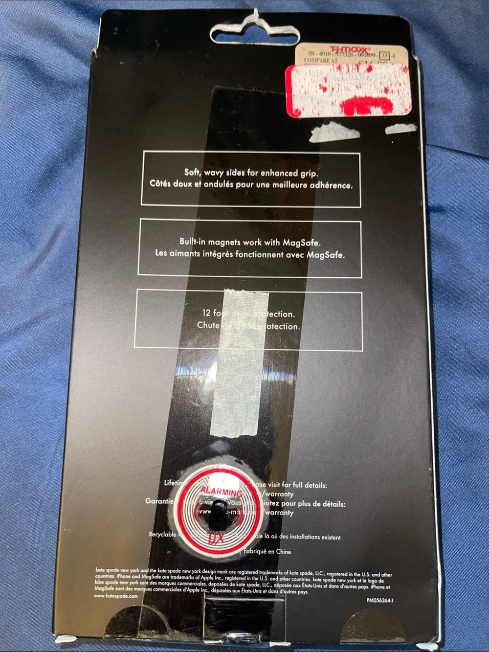 kate spade Mirror Wavy iPhone 16 Pro Max Case with Black Trim